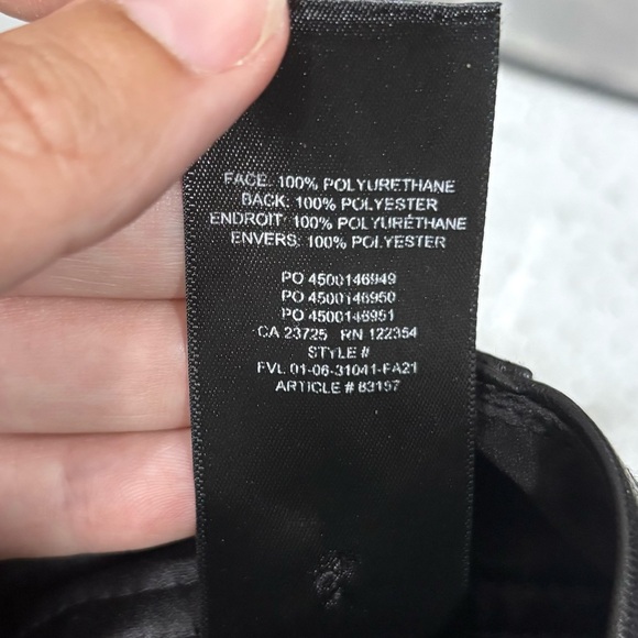 Aritzia Babaton faux leather straight leg pants - Picture 6 of 6